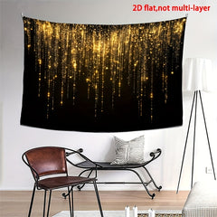 Golden Sparkle Photography Backdrop for Roaring 20s & Masquerade