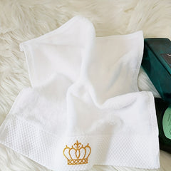 4pc High Embroidered Handkerchiefs & Towel Set Soft 32x32