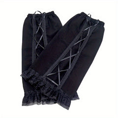 Lace Hollow Leg Warmers Gothic Knee High Socks