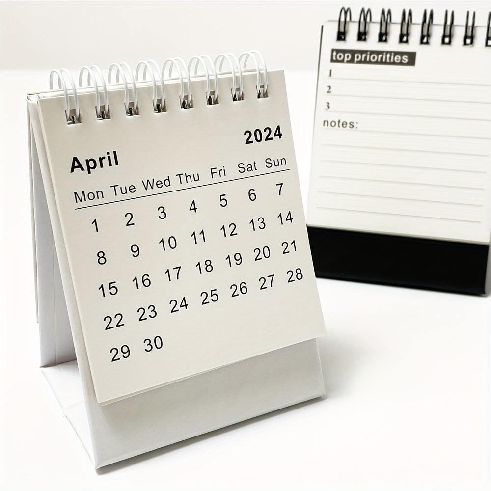 Minimalist Mini Desk Calendar Portable Notebook Calendar Desktop Decoration