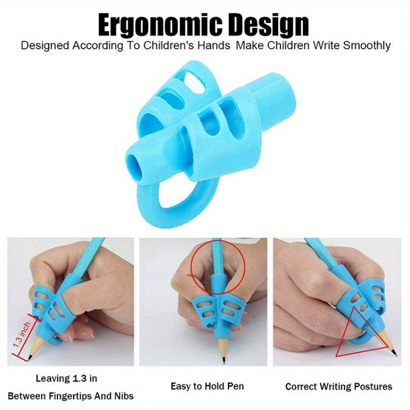 8 Pack Pencil Grips Ergonomic Soft Grip Pencil Holder