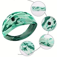 Camo Sports Headband Wicking Elastic Hairband Couple Hair Accessories