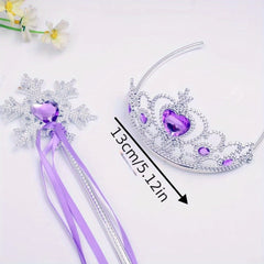 Baby Girls Halloween Tiara Crown & Wand Set