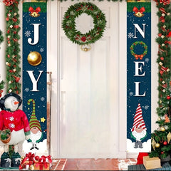 Christmas Dwarf Couplets Joy Noel Party Decor
