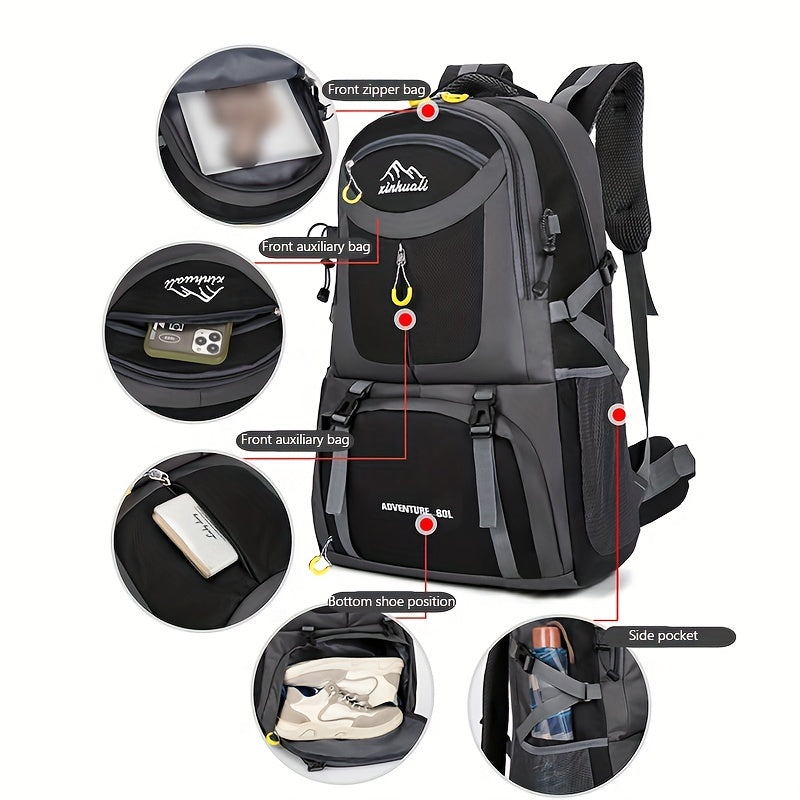 Large Capacity Hiking Bag Durable Sports Backpack