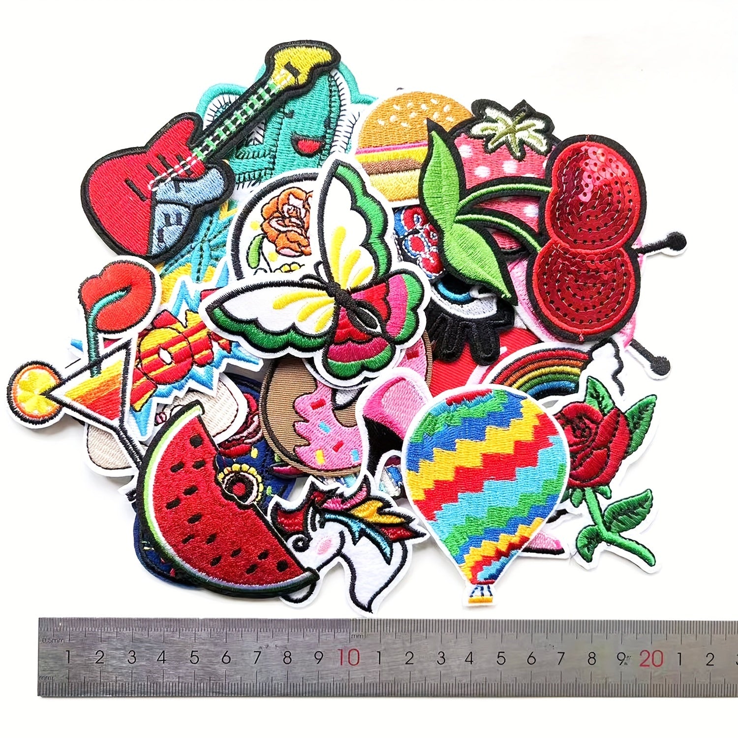 32pcs Iron On Patches For Clothing Jackets Sew On Appliques Patch Iron On Decals