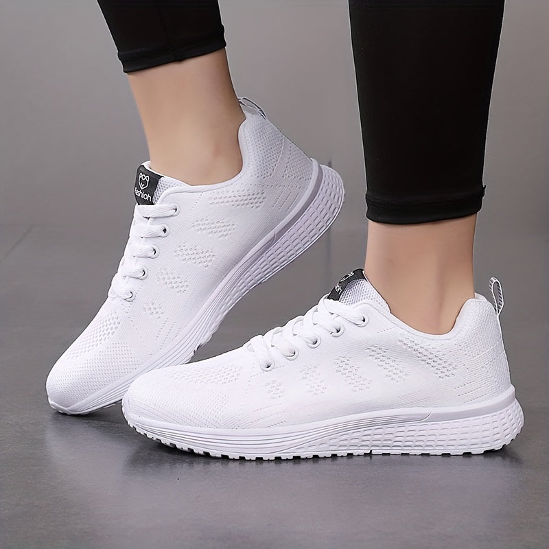 Women's Knit Weaving Running Shoes Non slip Outdoor Casual Sneakers