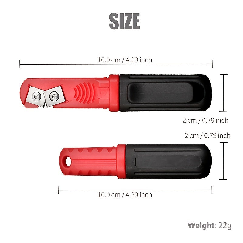 Compact Durable Sharpener w/ Clip for Outdoor Activities