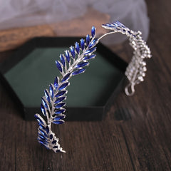Bridal Crystal Rhinestone Leaf Hairband Tiara Headpiece Hair Ornaments