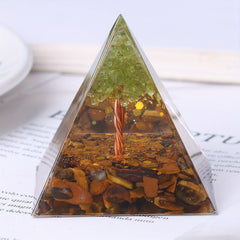 Orgone Crystal Tree Pyramid Energy Generator Chakra Meditation