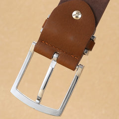 PU Leather Business Men's Pin Buckle Belt