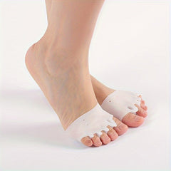 2 Pairs Silicone Toe Separators Toe Straightener for Night and Home Use
