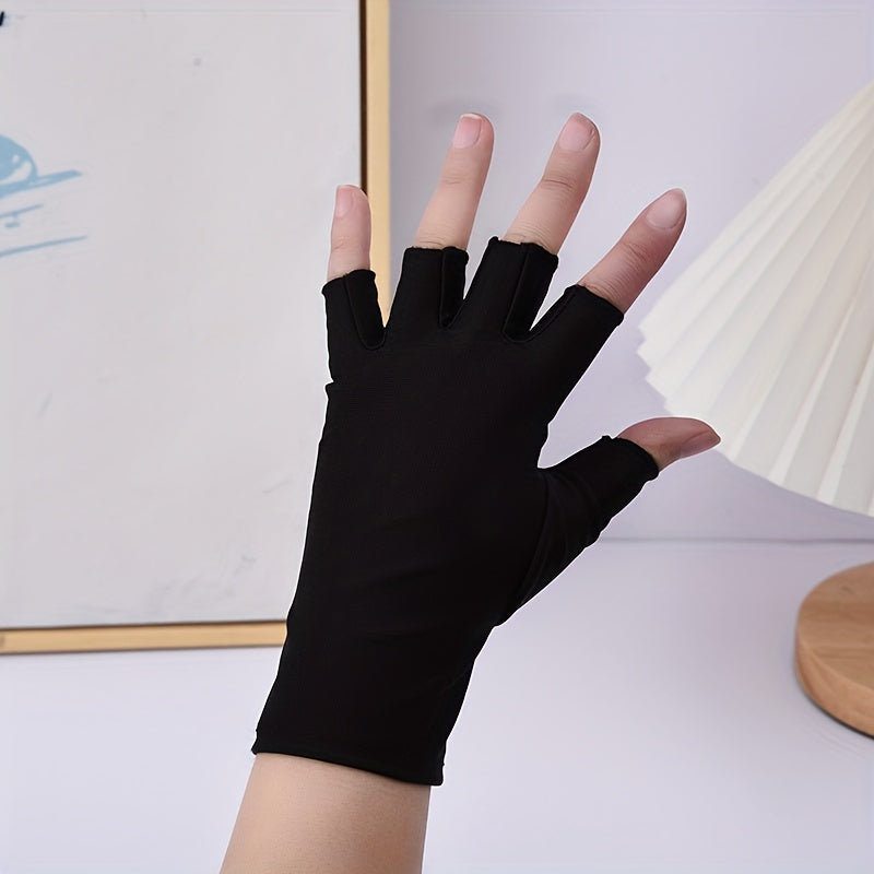Fingerless Gloves Women Men Touch Screen Cycling Driving Sports Gloves