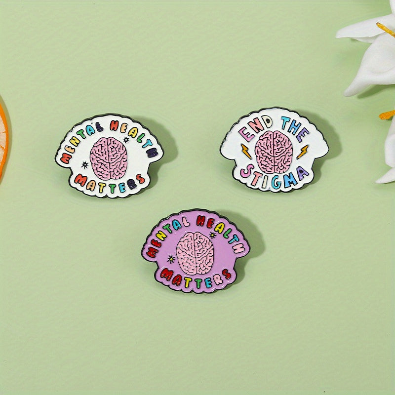 Brain Modelling Brooch for Mental Health Awareness