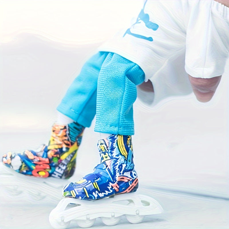 Mini Ice Skates Finger Skates Roller Toys Desktop Fingertip Skateboard