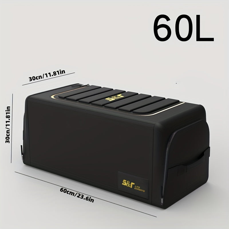 High-End Car Trunk Organizer Foldable Compartment