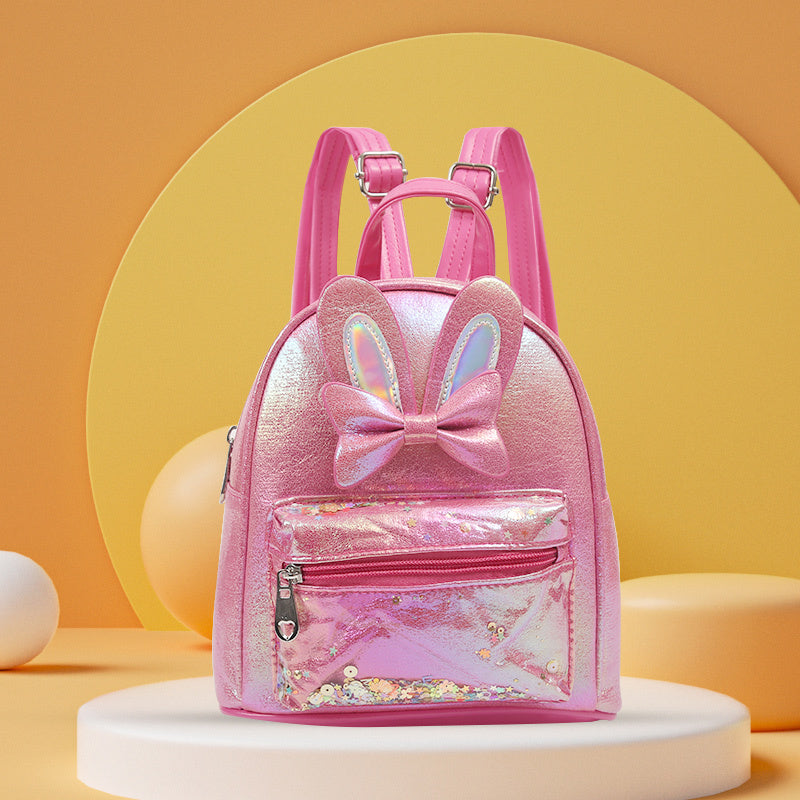 Kids Bowknot Rabbit Ears Backpack for Girls