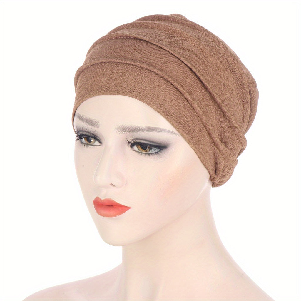 Women's Lightweight Turban Cap Head Scarf Skullies Hat