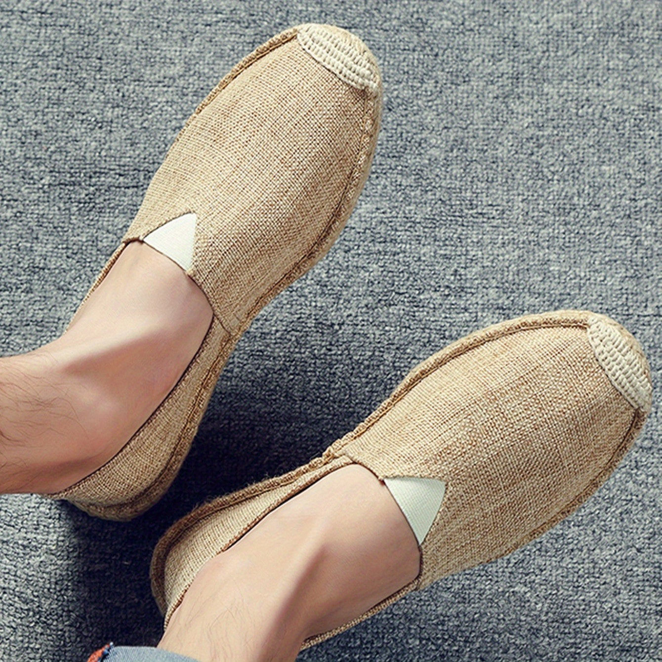 Men's Espadrille Shoes Casual Slip on Shoes Comfortable 