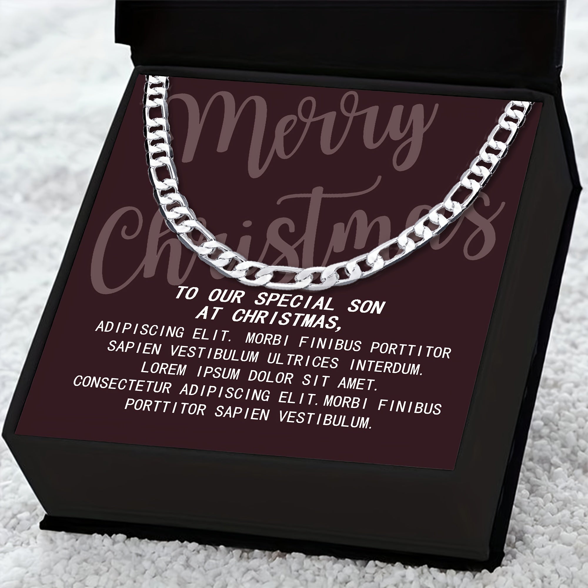 Vintage Iced Chain Pendant Necklace Stainless Steel Link Chains