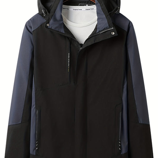 Men's Casual Waterproof Windbreaker Jacket Coat for Outdoors Hiking