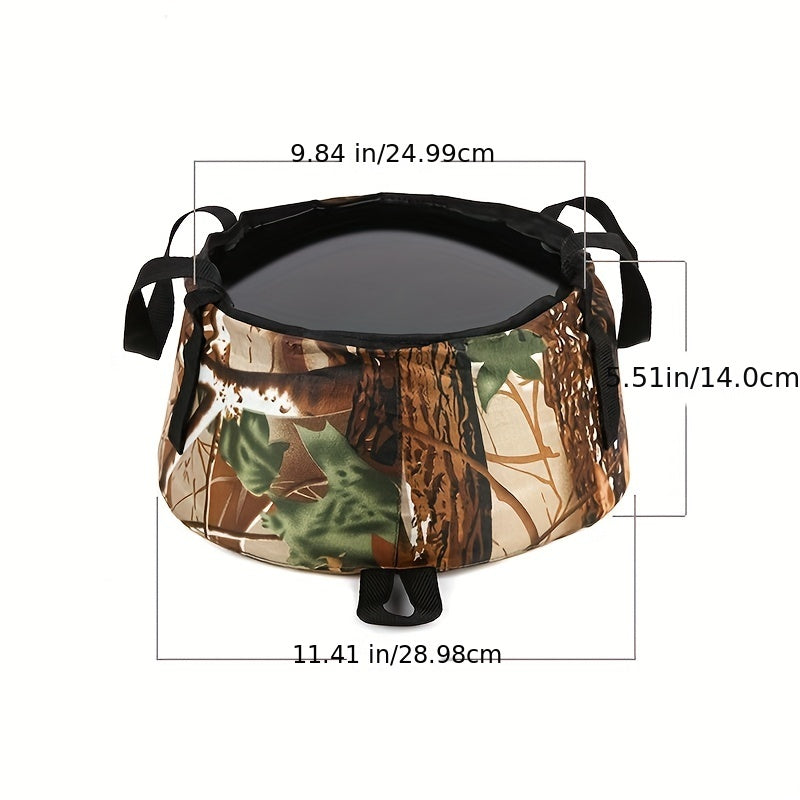 Large Capacity Portable Folding Water Bucket for Camping Fishing Outdoor