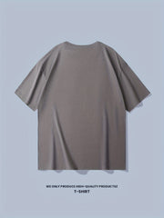 Solid Cotton BREAK RULES Print Men's Graphic Crew Neck T shirt