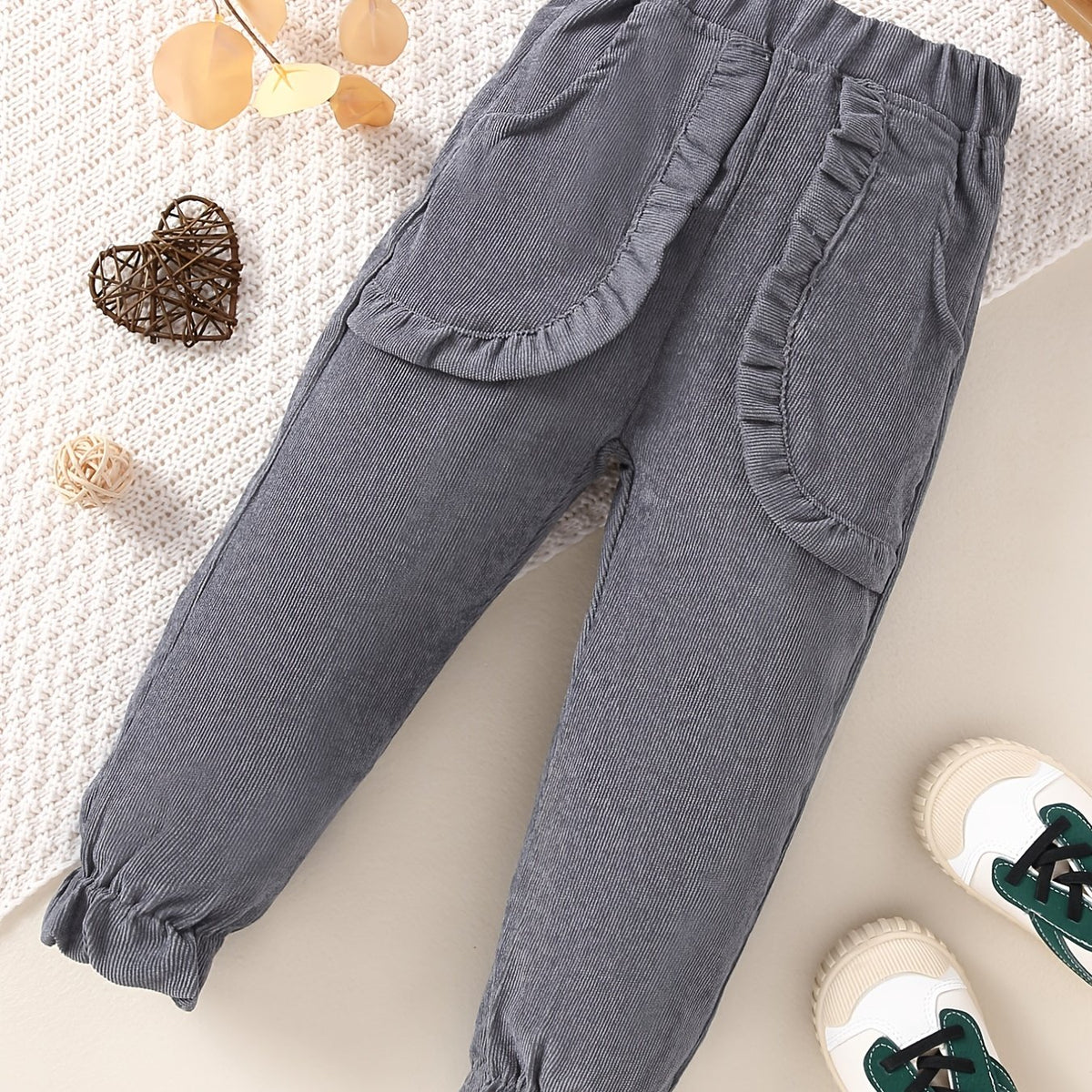 Toddler Girls Corduroy Pants Spring Autumn Casual Pants
