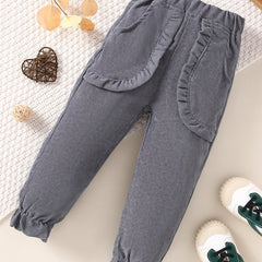 Toddler Girls Corduroy Pants Spring Autumn Casual Pants