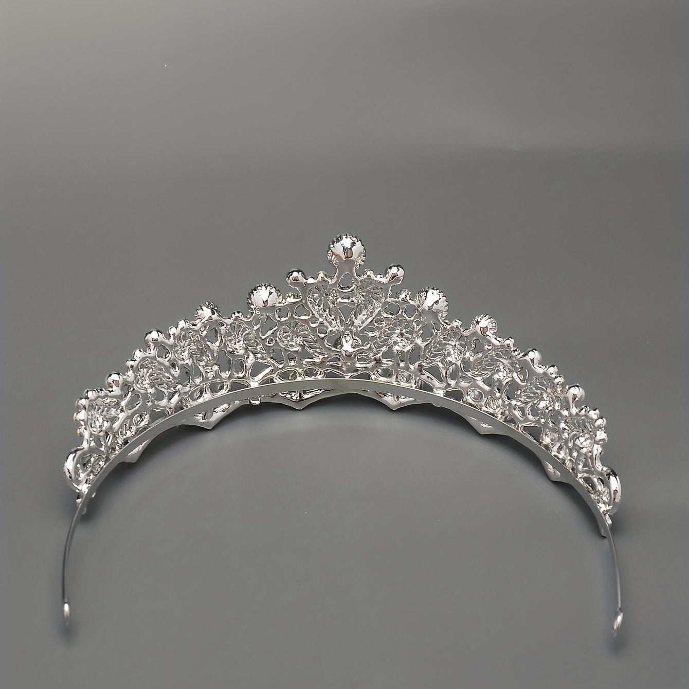 Bridal Tiara Headband Faux Pearl Rhinestone Crown