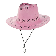 Suede Wide Brim Cowboy Hat for Women Men - Unisex Western Hat