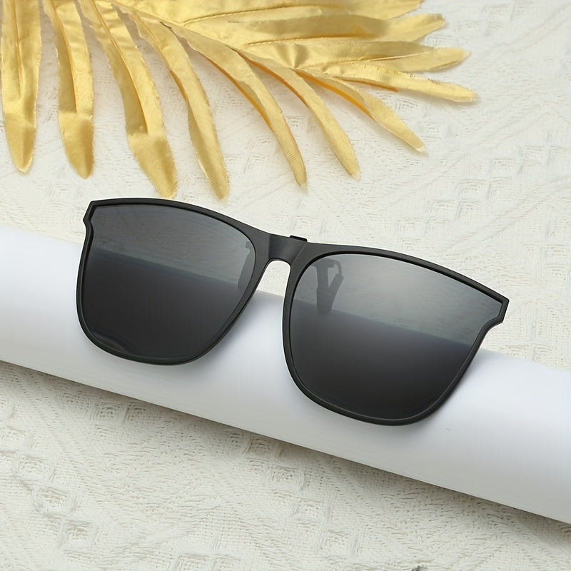 Clip on Sunglasses Polarized TR90 Frame Lightweight Flip Up Driving Fishing