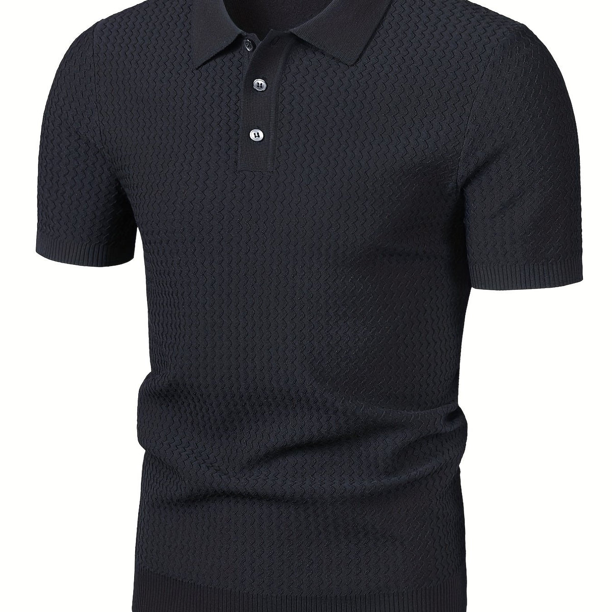 Classic Polo Shirt Men's Business Casual Lapel Button-Up Polo Shirt