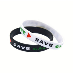 Gaza Flag Silicone Wristband Bracelet Gift
