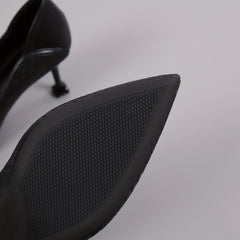 Women's Metal Toe High Heels Sexy Pointed Toe Braided Detail Stiletto Heels