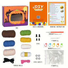 Beginner Crochet Kit Doll Artwork DIY Ornaments Halloween Gift