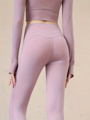 High Waist Slimming Yoga Leggings Quick Drying Butt Lifting Seamless Yoga Pants
