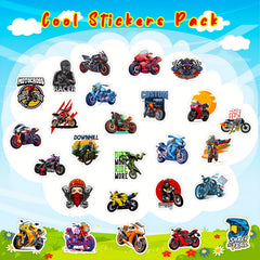 50pcs Motorcycle Stickers Vinyl Waterproof Cartoon Stickers