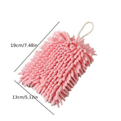 1pc Absorbent Quick Dry Kitchen Hand Scrubber Rags Chenille Hand Scrubber Towels