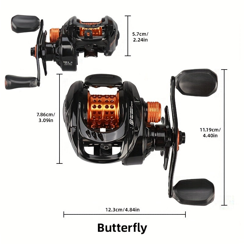 HISTAR 1pc Baitcasting Reel 7.1:1 Gear Ratio Fishing Tackle
