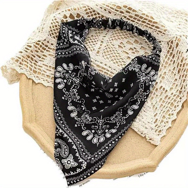 Paisley Printing Hair Scarf Vintage Bandanas Hairband