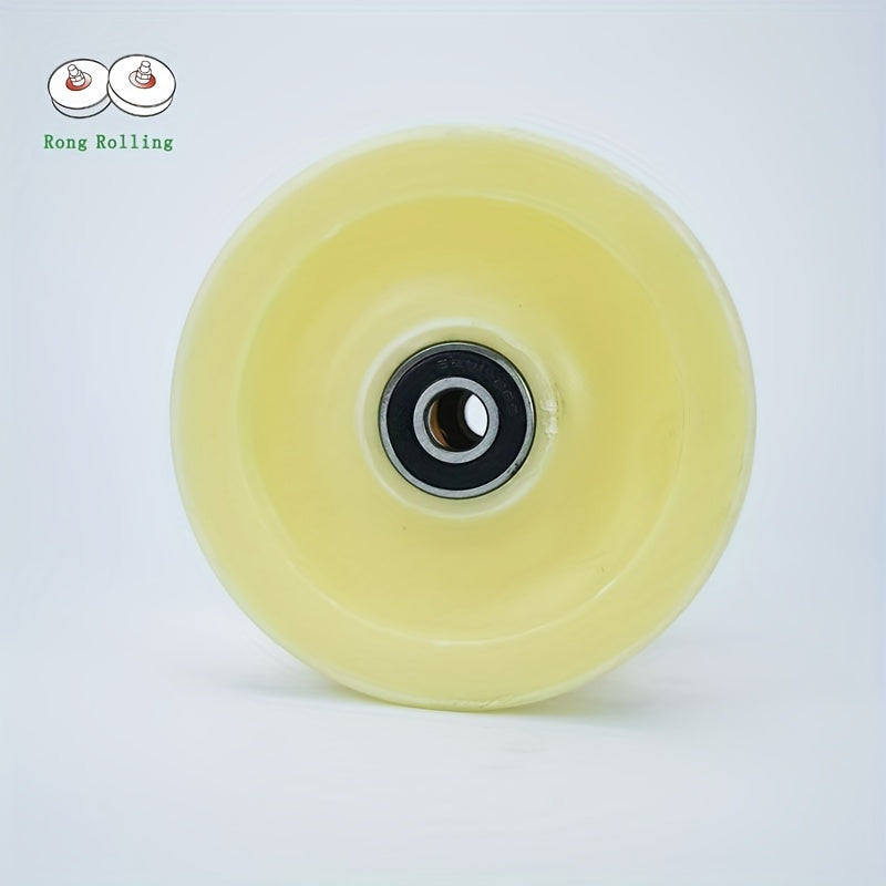2pcs 4.65inch Sliding Gate Roller U Groove Nylon Roller 8mm Diameter