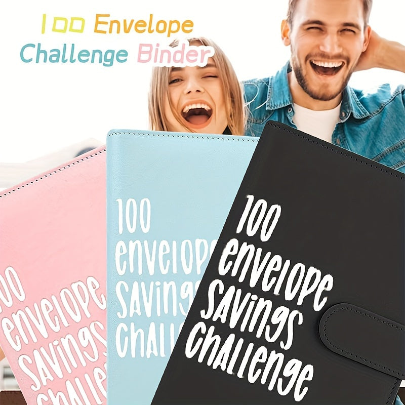 Challenge Cash Budget A5 Notebook PU Loose leaf Couple Planning Book