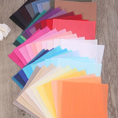 50pcs Colorful Twill Solid Fabric Precut for Patchwork