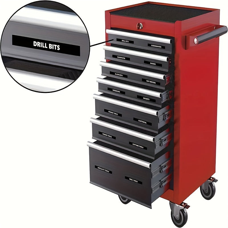 44pcs Toolbox Organization Label Waterproof PVC Sticker Label