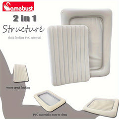 Portable Inflatable Air Bed Removable Air Mattress Quick Inflating