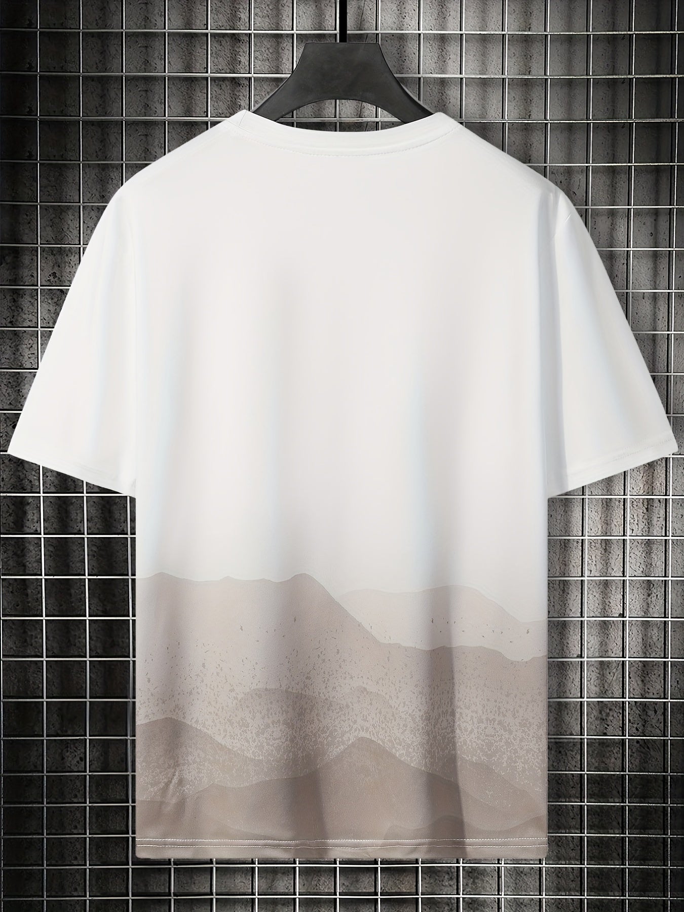 Desert Pattern Men's Casual Round Neck T-shirt