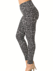  Floral Print High Rise Leggings