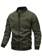 Men's Lightweight Windbreaker Jacket Zip Up Coat