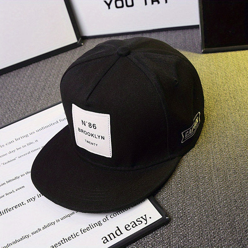 Adjustable Patch Hip hop Hat Embroidered Baseball Cap Flat Brim Unisex
